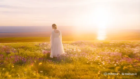 Golden Meadow: A Dance of Light and Grace – AI Generated Video | Hailuo AI