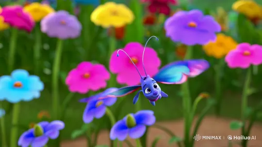 Flutter the Butterfly: A Serene Flight in Pixar's Garden – AI Generated Video | Hailuo AI