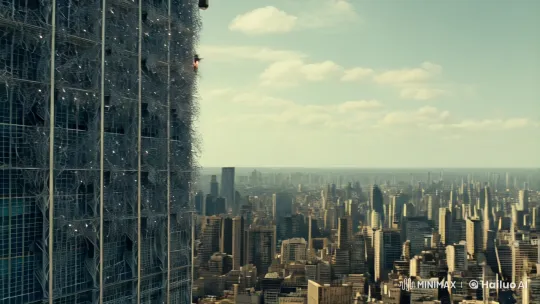 Skyscraper Collapse Captured in Cinematic IMAX Destruction – AI Generated Video | Hailuo AI