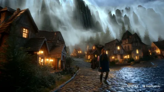 Mystical Village and Astronomer's Celestial Discovery – AI Generated Video | Hailuo AI