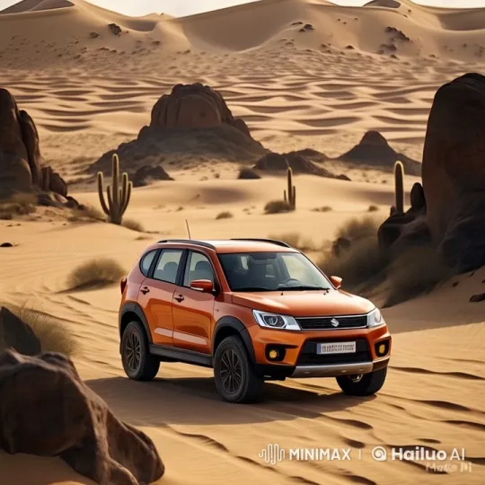 Suzuki SUV Transforms into Robot in Desert Setting – AI Generated Video | Hailuo AI