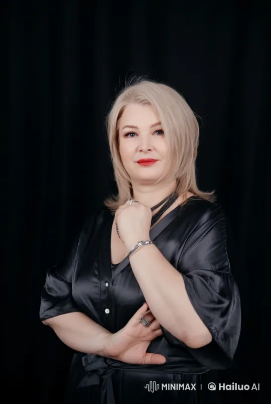 Live2D Video: Elegant Woman Discussing Topic with Gestures – AI Generated Video | Hailuo AI