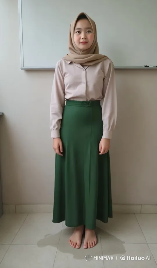 Young Girl Embarrassed by Classroom Accident – AI Generated Video | Hailuo AI