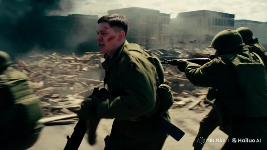 Chaotic Russian Street War: A High-Aesthetic Battle Scene – AI Generated Video | Hailuo AI