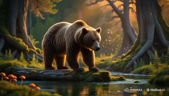 Animals of the Enchanted Forest Enjoy Friendship – AI Generated Video | Hailuo AI
