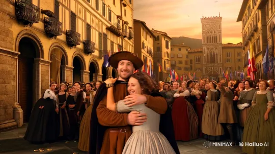 Renaissance Triumph: Gianni Schicchi's Moment in Florence – AI Generated Video | Hailuo AI