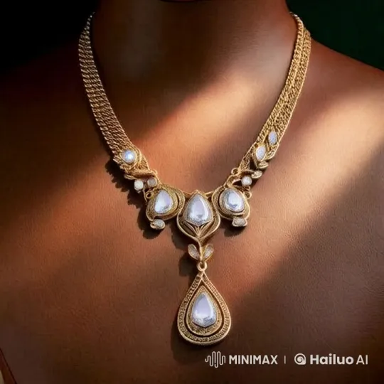 Luxurious Necklace Cleaning by Hand in Live2D – AI Generated Video | Hailuo AI
