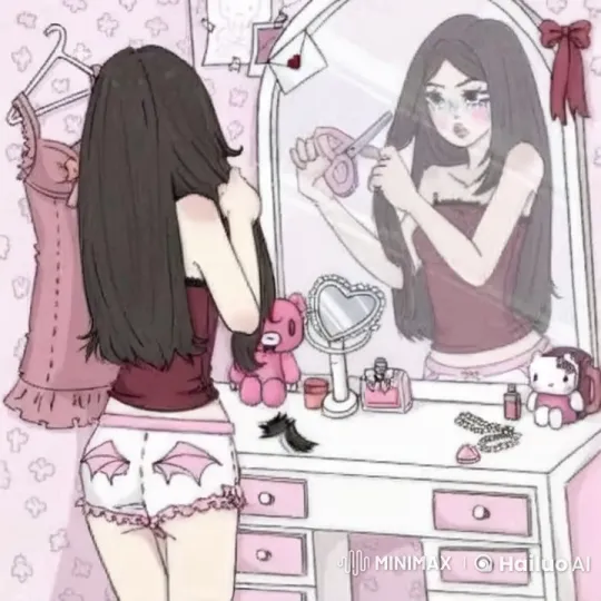 Girl Cries While Cutting Hair, Man Laughs Behind – AI Generated Video | Hailuo AI