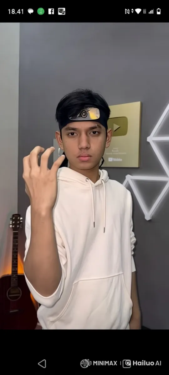 Young Man Showcases Achievements in Modern Room – AI Generated Video | Hailuo AI