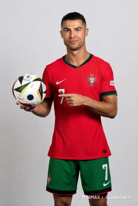 Portugal Footballer in Live2D Articulates Message – AI Generated Video | Hailuo AI