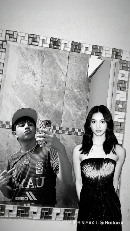 Affectionate Selfie: Boy and Girl in Bathroom – AI Generated Video | Hailuo AI