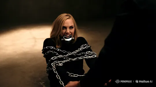 Natalie Alyn Lind in Intense Captivity Scene – AI Generated Video | Hailuo AI