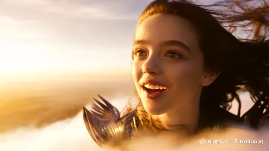 Young Lady Soars on Cloud in Cinematic 4K Dream Sequence – AI Generated Video | Hailuo AI