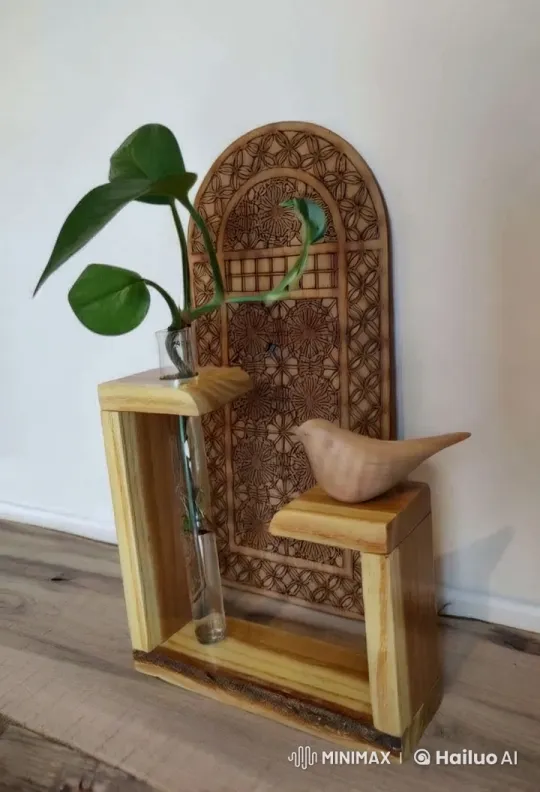 Animated Workers Tidy Up a Delicate Wooden Display – AI Generated Video | Hailuo AI