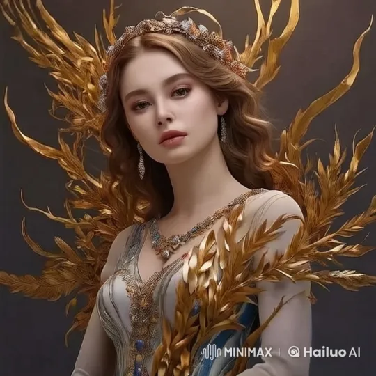 Live2D Animation of a Graceful Woman in Ornate Attire – AI Generated Video | Hailuo AI