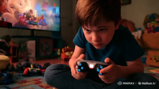 Boy's Gaming Triumph and Defeat Captured in Pixar-Style Short – AI Generated Video | Hailuo AI
