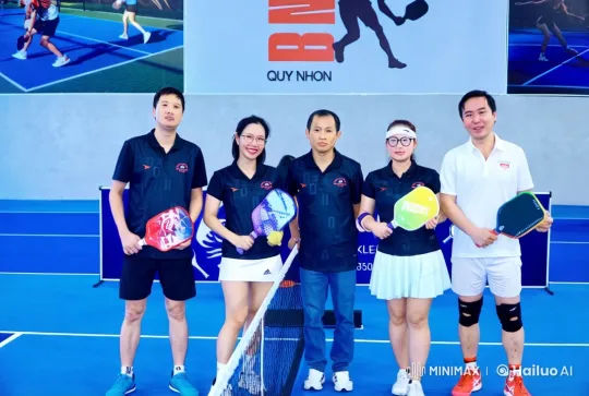 Martial Arts and Pickleball Fusion on Live2D Blue Court – AI Generated Video | Hailuo AI