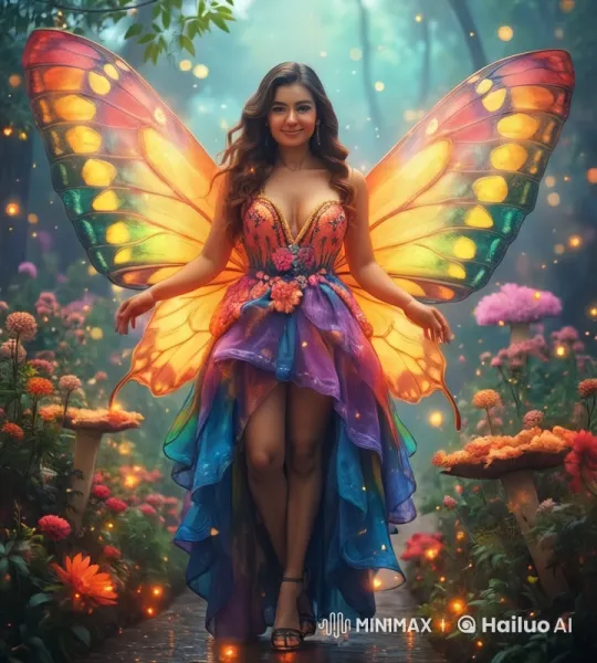 Magical Fairy in Enchanted Flower Forest – AI Generated Video | Hailuo AI