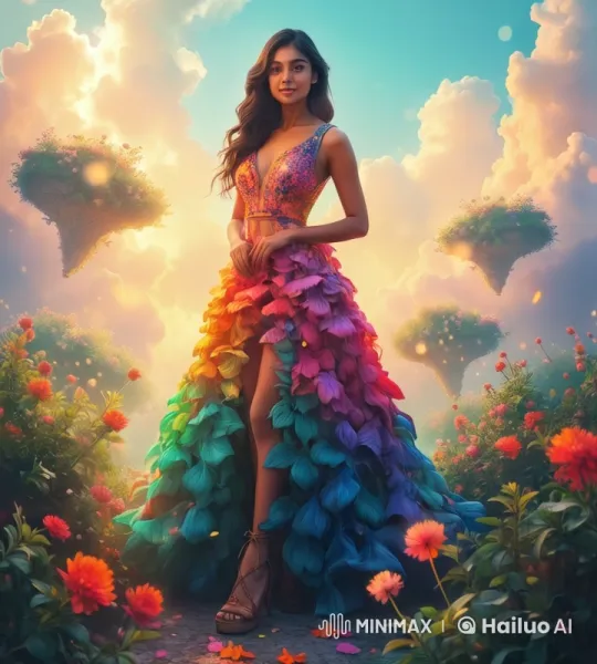 Fairy in Magical Garden with Sparkling Wings – AI Generated Video | Hailuo AI