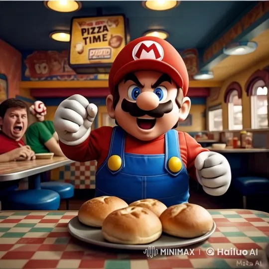 Live2D Animated Gunfight in Vibrant Pizzeria Setting – AI Generated Video | Hailuo AI