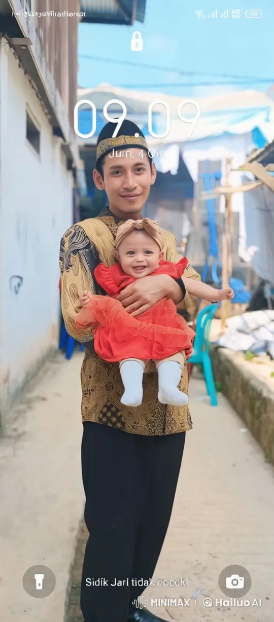 Traditional Attire Performer Showcases Martial Arts with Baby – AI Generated Video | Hailuo AI