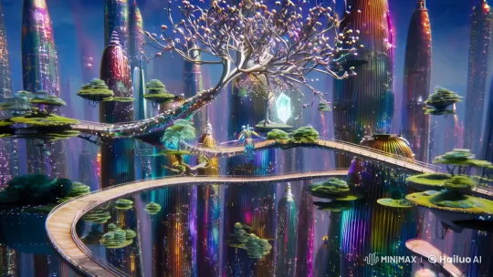 City Reflections in Liquid Metal: A Surreal Dreamscape – AI Generated Video | Hailuo AI