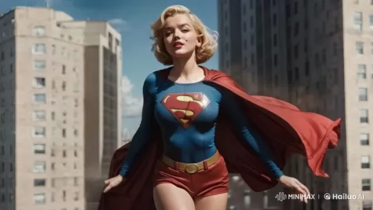 Supergirl Glides Through Cityscape in Live2D Animation – AI Generated Video | Hailuo AI