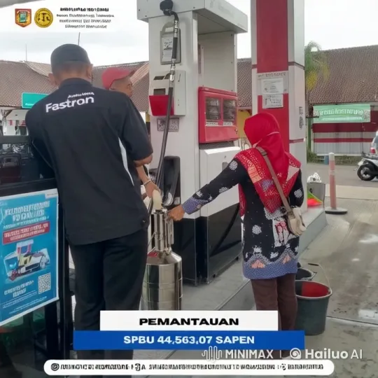 Fuel Pump Recalibration at SPBU Kertek by Wonosobo Legal Metrology – AI Generated Video | Hailuo AI