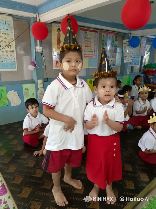 Children Practicing Kung Fu in Festive Classroom – AI Generated Video | Hailuo AI