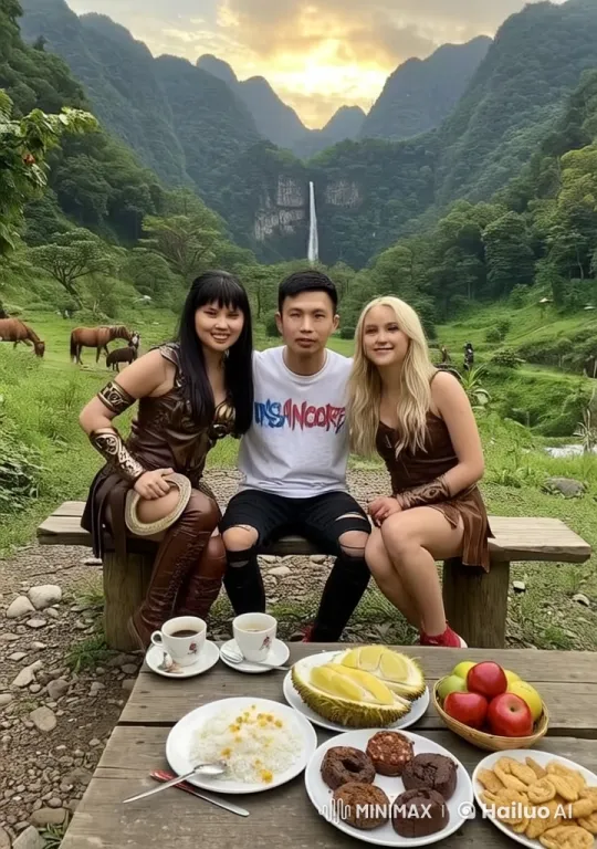 Kungfu Display in Mountainous Landscape with Twilight Sky – AI Generated Video | Hailuo AI