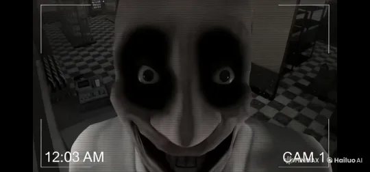 Security Cam Captures Creepy Transformation and Feeding in Dim Room – AI Generated Video | Hailuo AI