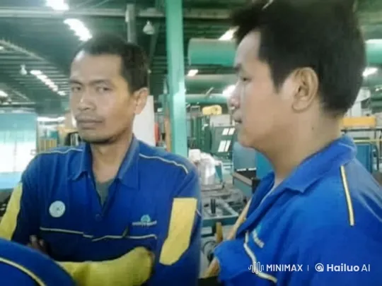 Live2D Animated Factory Workers in Kung Fu Battle – AI Generated Video | Hailuo AI