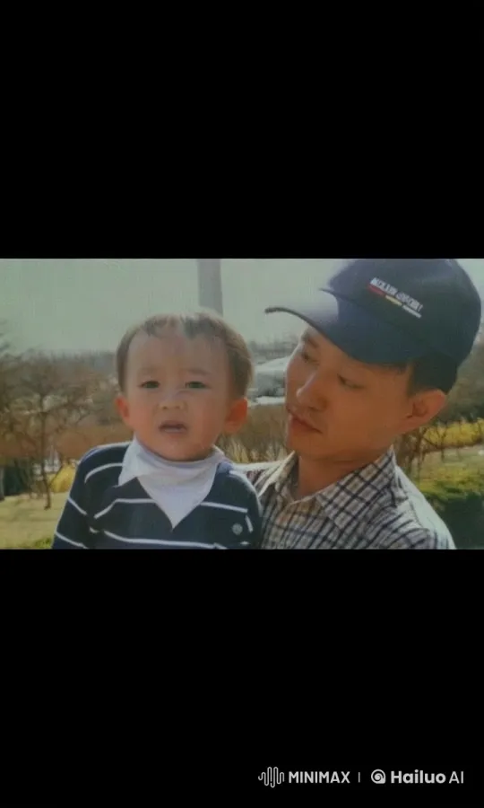 Father and Baby's Tender Moment in Park Setting – AI Generated Video | Hailuo AI