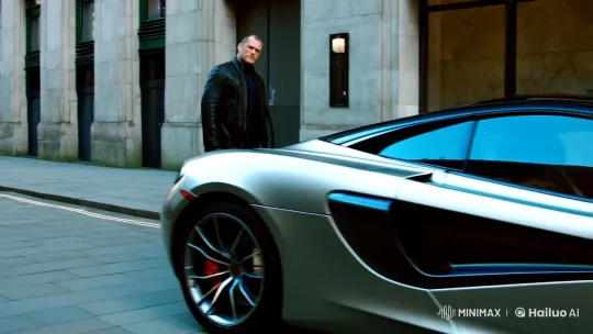 London Hard Man Approaches Luxury McLaren – AI Generated Video | Hailuo AI