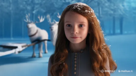 The Snow Queen and the Enchanted Winter Forest – AI Generated Video | Hailuo AI