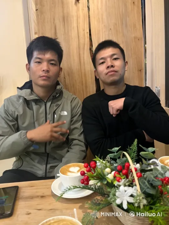 Cozy Cafe Scene with Friends Enjoying Cappuccinos – AI Generated Video | Hailuo AI