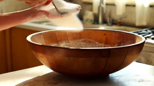 Rustic Kitchen: Flour, Egg, and Batter Creation – AI Generated Video | Hailuo AI