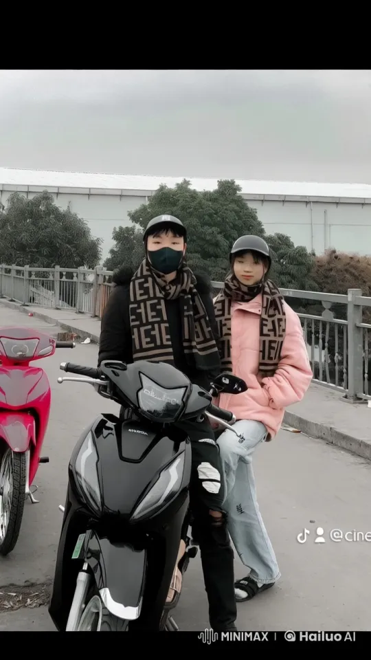 Couple Performs Dynamic Martial Arts on Motorcycle – AI Generated Video | Hailuo AI