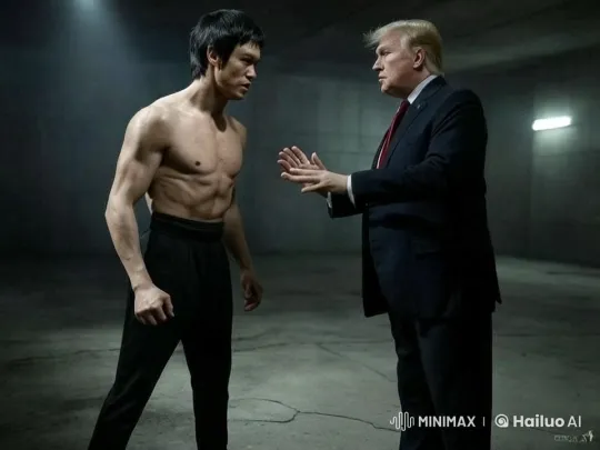 Slow Motion Kung Fu Punch in Underground Setting – AI Generated Video | Hailuo AI
