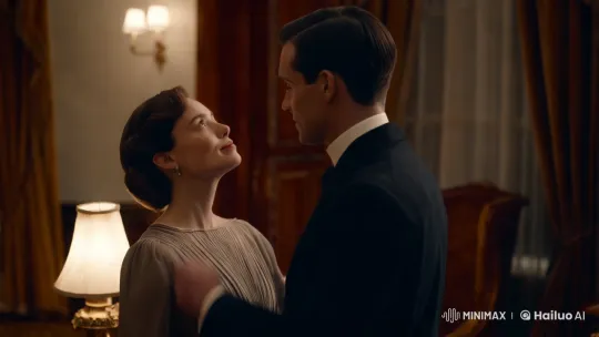 Couple's Intimate Moment Captured in Elegant Setting – AI Generated Video | Hailuo AI