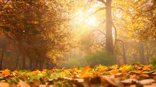 Anthropomorphic Cat Militiaman in Autumnal Forest Shoots Mouse – AI Generated Video | Hailuo AI
