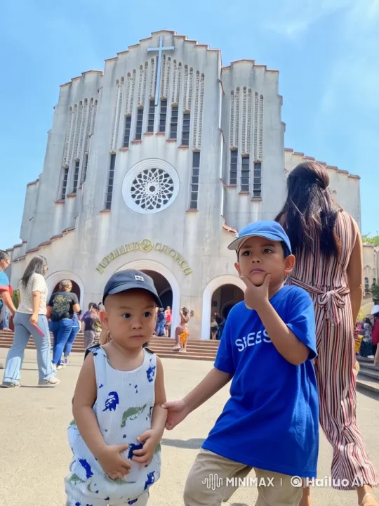Children Display Martial Arts Fun in Church Setting – AI Generated Video | Hailuo AI