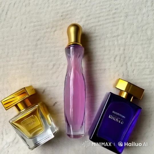 Miniature Figure Interacts with Giant Perfume Bottles – AI Generated Video | Hailuo AI