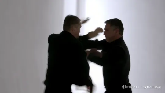 Intense Choreography of Body Fight Captured – AI Generated Video | Hailuo AI