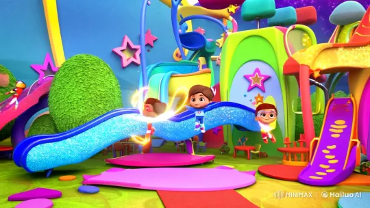 Superhero Kids' Enchanting Playground Adventure – AI Generated Video | Hailuo AI