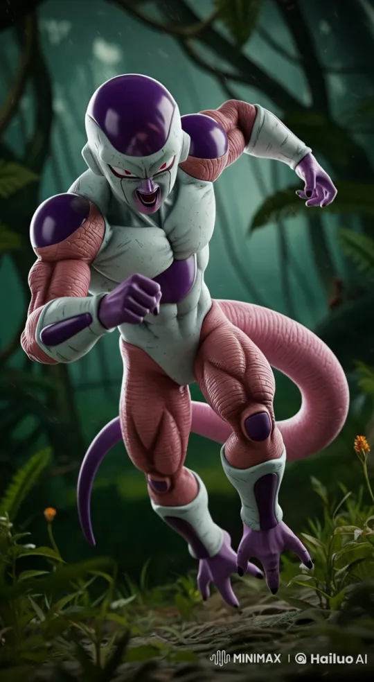 Aggressive Creature Charges Through Lush Forest in Live2D Animation – AI Generated Video | Hailuo AI