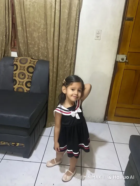 Confident Little Girl in Elegant Living Room Introduces Herself – AI Generated Video | Hailuo AI