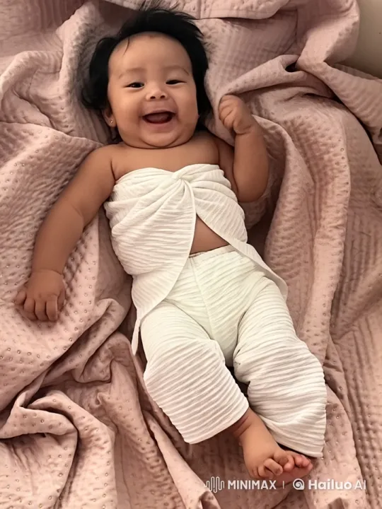 Baby's Joyful Dance and Playful Punches on Live2D Blanket – AI Generated Video | Hailuo AI