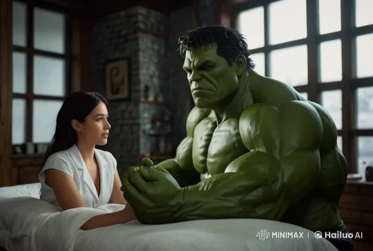 The Hulk Gives a Gentle Massage in Live2D Spa Scene – AI Generated Video | Hailuo AI