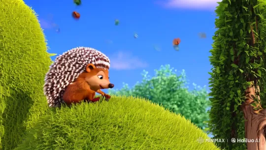 Hedgehog Climbs Tree, Surveys, and Waves – AI Generated Video | Hailuo AI